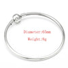 High Quality 17-21cm Silver Snake Chain Link Bracelet Fit European Charm Brand Bracelet for Women DIY Jewelry Making